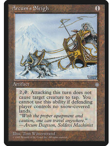 Magic: The Gathering Arcum's Sleigh (309) Moderately Played