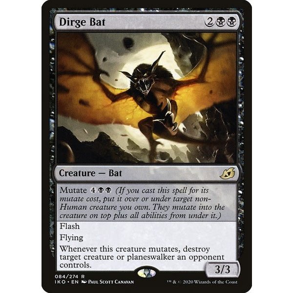 Magic: The Gathering Dirge Bat (084) Near Mint Foil - Japanese