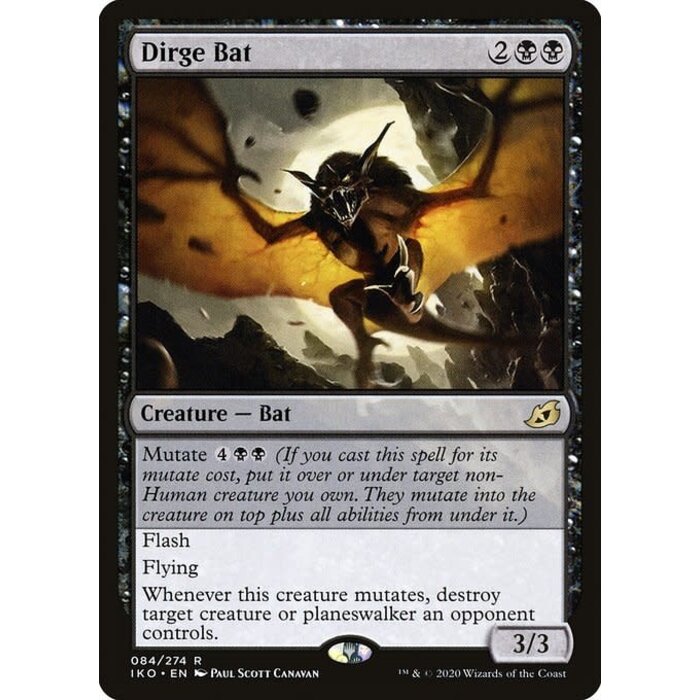 Magic: The Gathering Dirge Bat (084) Near Mint Foil - Japanese