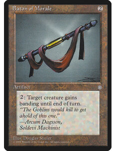Magic: The Gathering Baton of Morale (313) Moderately Played