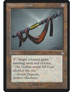 Magic: The Gathering Baton of Morale (313) Moderately Played