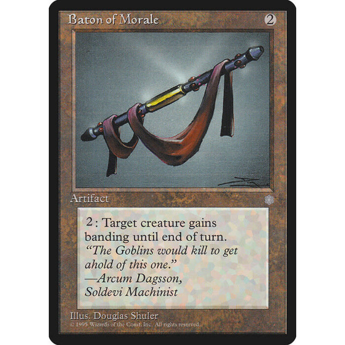 Magic: The Gathering Baton of Morale (313) Moderately Played