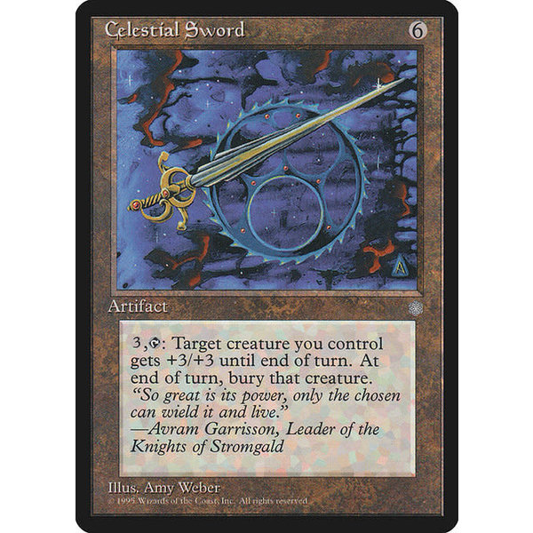 Magic: The Gathering Celestial Sword (314) Moderately Played