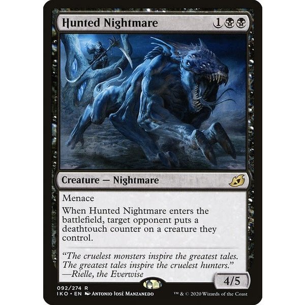 Magic: The Gathering Hunted Nightmare (092) Lightly Played Foil