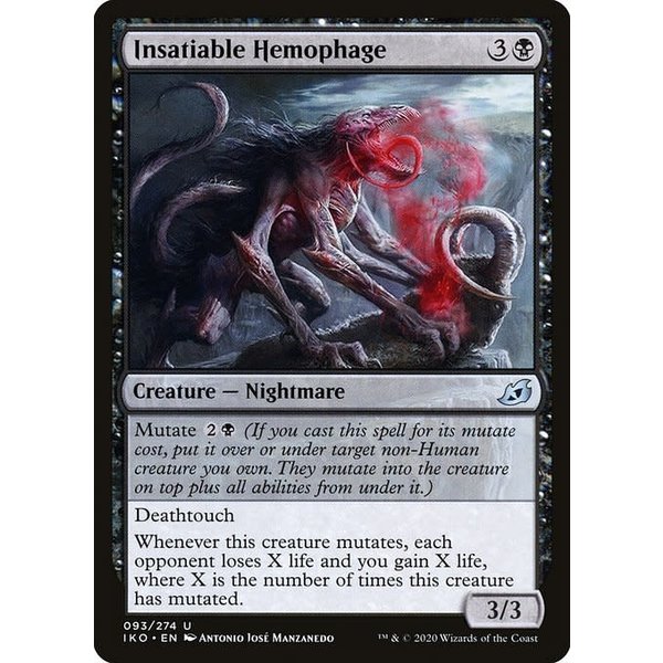 Magic: The Gathering Insatiable Hemophage (093) Lightly Played