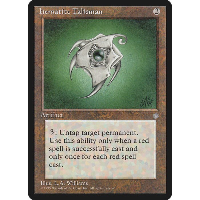 Magic: The Gathering Hematite Talisman (320) Moderately Played