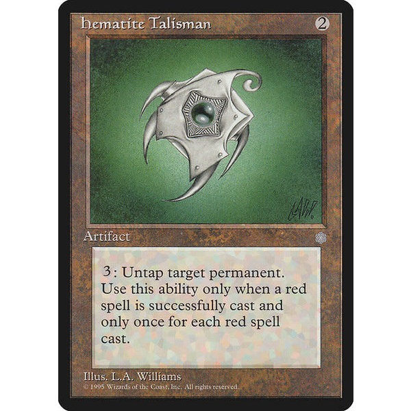 Magic: The Gathering Hematite Talisman (320) Lightly Played