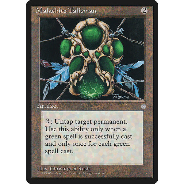 Magic: The Gathering Malachite Talisman (328) Lightly Played