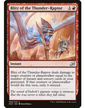 Magic: The Gathering Blitz of the Thunder-Raptor (109) Lightly Played