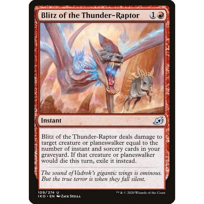 Magic: The Gathering Blitz of the Thunder-Raptor (109) Lightly Played Foil