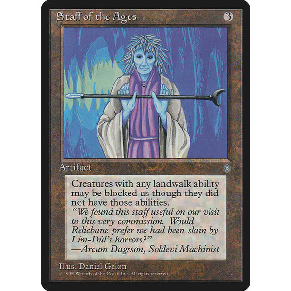 Magic: The Gathering Staff of the Ages (340) Moderately Played