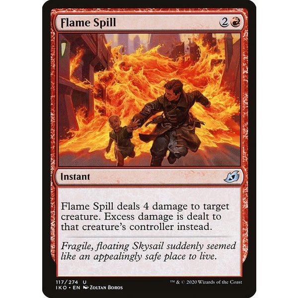 Magic: The Gathering Flame Spill (117) Lightly Played Foil