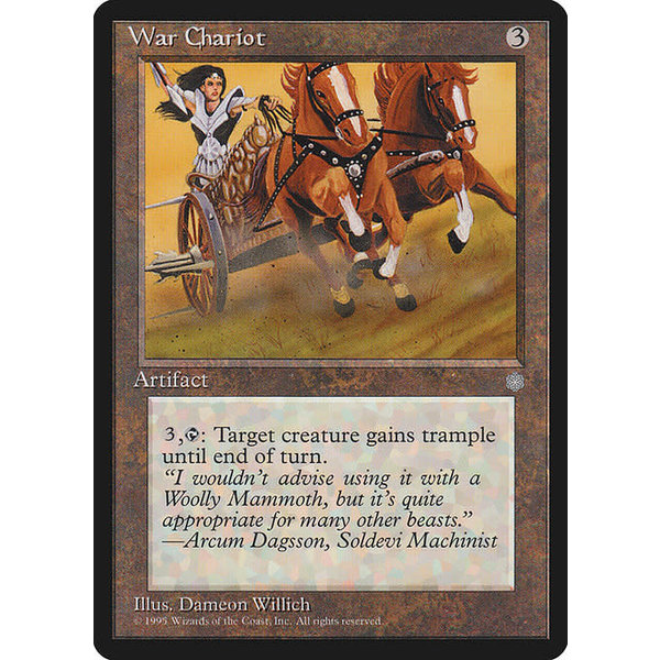 Magic: The Gathering War Chariot (348) Lightly Played