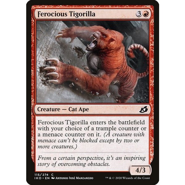 Magic: The Gathering Ferocious Tigorilla (115) Lightly Played Foil