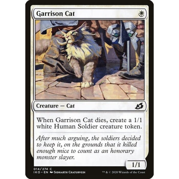 Magic: The Gathering Garrison Cat (014) Lightly Played Foil