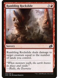 Magic: The Gathering Rumbling Rockslide (134) Lightly Played - Japanese