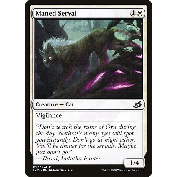 Magic: The Gathering Maned Serval (023) Near Mint Foil - Japanese