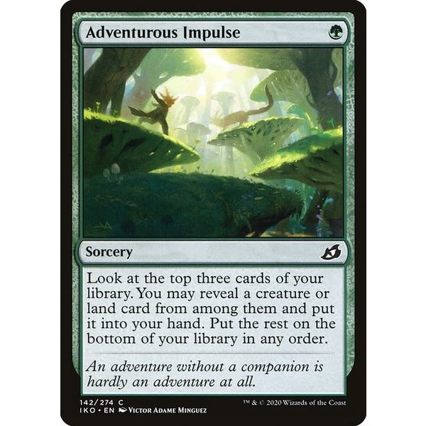 Magic: The Gathering Adventurous Impulse (142) Lightly Played Foil - Japanese