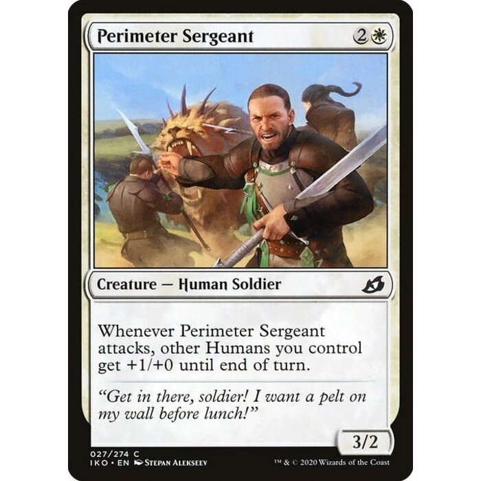Magic: The Gathering Perimeter Sergeant (027) Lightly Played