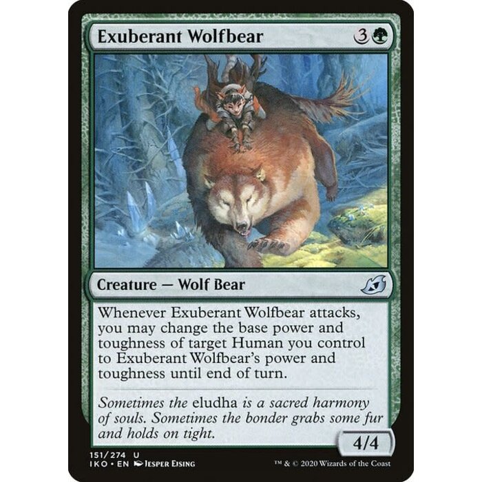 Magic: The Gathering Exuberant Wolfbear (151) Lightly Played