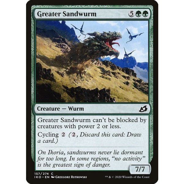 Magic: The Gathering Greater Sandwurm (157) Lightly Played