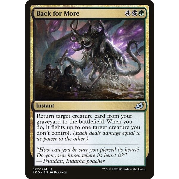 Magic: The Gathering Back for More (177) Lightly Played