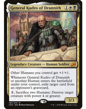 Magic: The Gathering General Kudro of Drannith (187) Lightly Played