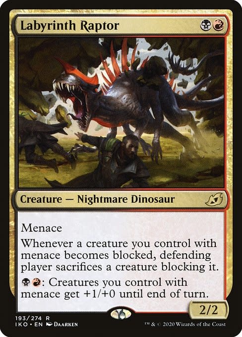 mtg raptor cards Companion it deals that much damage to any target that isnt a Dinosaur. Hulking Raptor The Lost Caverns