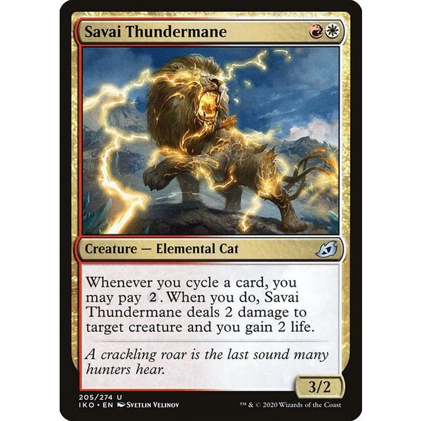 Magic: The Gathering Savai Thundermane (205) Lightly Played