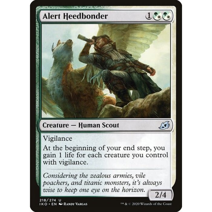 Magic: The Gathering Alert Heedbonder (218) Lightly Played Foil