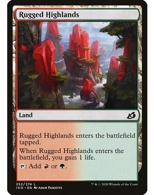 Magic: The Gathering Rugged Highlands (252) Lightly Played
