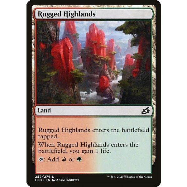 Magic: The Gathering Rugged Highlands (252) Lightly Played
