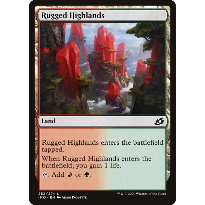 Magic: The Gathering Rugged Highlands (252) Lightly Played Foil