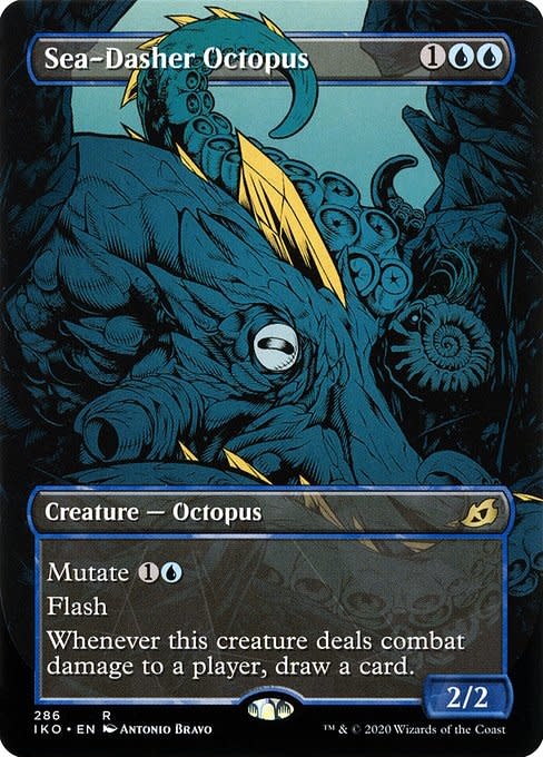 MtG Ikoria: Lair of Behemoths Sea-Dasher Octopus (Showcase, Foil) MtG Ikoria: Lair of Behemoths Sea-Dasher Octopus (Showcase, Foil)