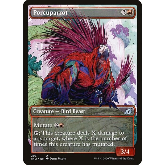 Magic: The Gathering Porcuparrot (Showcase) (293) Lightly Played Foil - Japanese