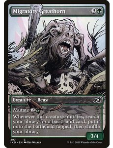 Magic: The Gathering Migratory Greathorn (Showcase) (297) Lightly Played Foil - Japanese
