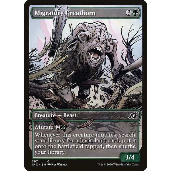 Magic: The Gathering Migratory Greathorn (Showcase) (297) Lightly Played Foil - Japanese
