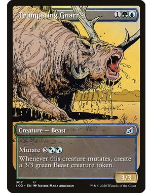 Magic: The Gathering Trumpeting Gnarr (Showcase) (307) Lightly Played