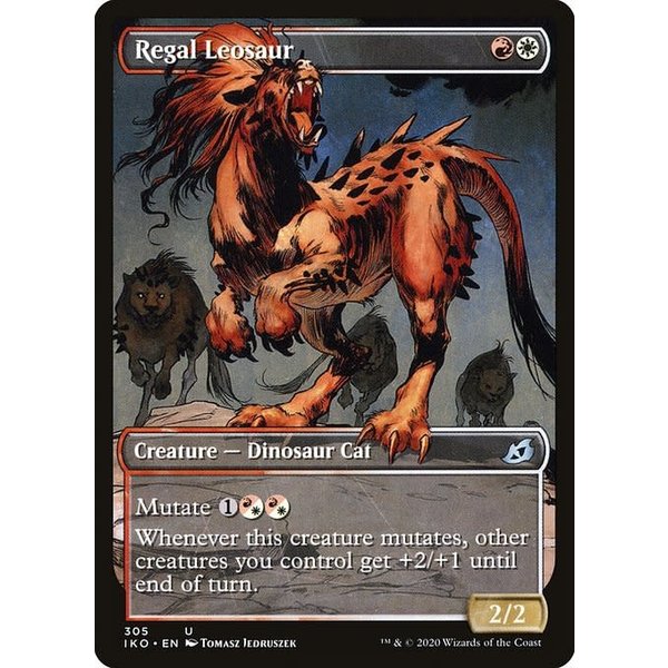 Magic: The Gathering Regal Leosaur (Showcase) (305) Lightly Played Foil - Japanese