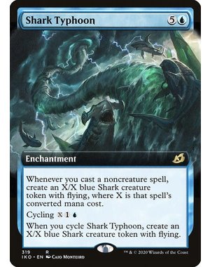 Magic: The Gathering Shark Typhoon (Extended Art) (319) Lightly Played Foil - Japanese