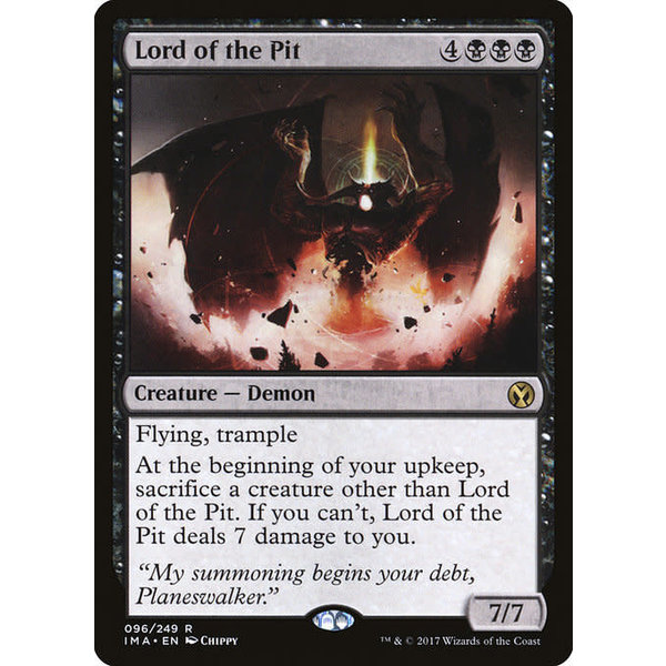 Magic: The Gathering Lord of the Pit (096) Lightly Played
