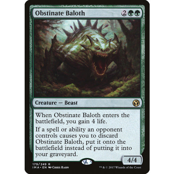 Magic: The Gathering Obstinate Baloth (179) Lightly Played