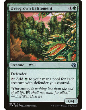 Magic: The Gathering Overgrown Battlement (180) Lightly Played