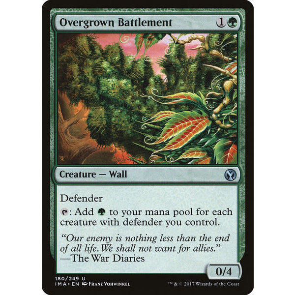 Magic: The Gathering Overgrown Battlement (180) Lightly Played
