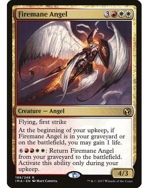 Magic: The Gathering Firemane Angel (199) Lightly Played Foil