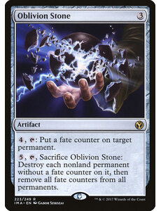 Magic: The Gathering Oblivion Stone (223) Moderately Played