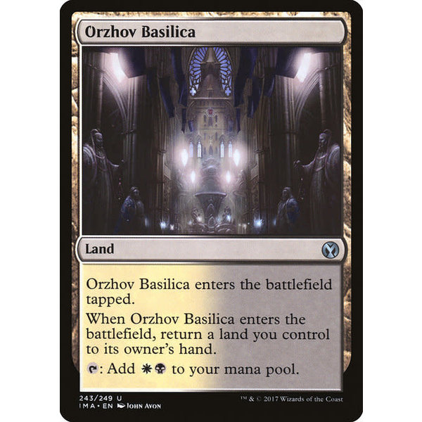 Magic: The Gathering Orzhov Basilica (243) Moderately Played