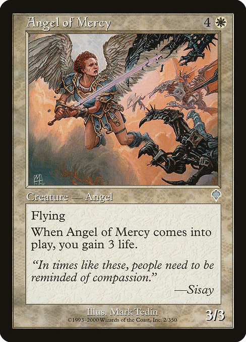 Magic: The Gathering Angel of Mercy (002) Heavily Played