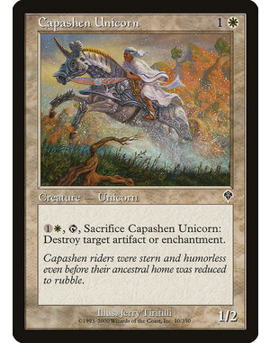 Magic: The Gathering Capashen Unicorn (010) Heavily Played