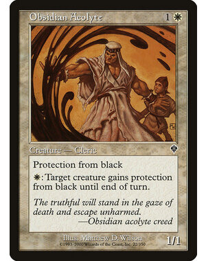 Magic: The Gathering Obsidian Acolyte (022) Lightly Played